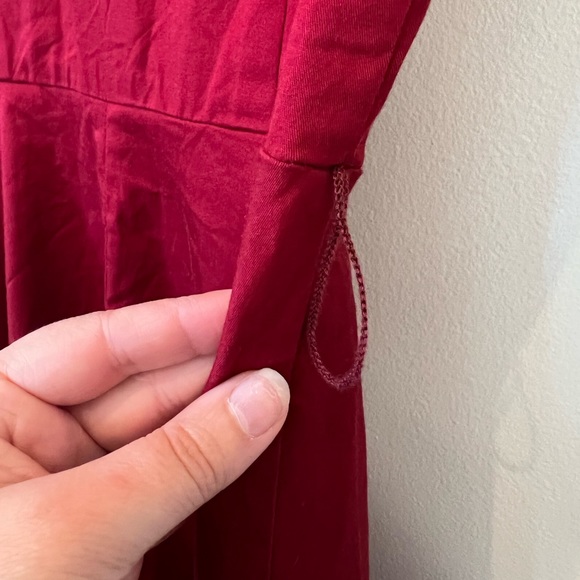 Vintage retro 50’s style dress, berry red, size Small Adult. - Picture 7 of 8